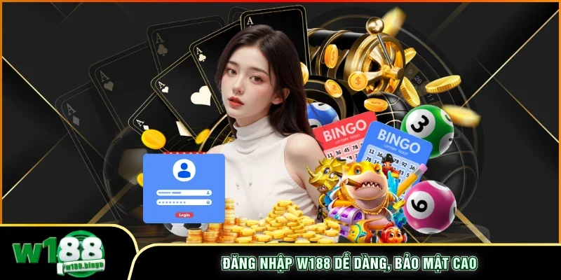 Đăng nhập W188 dễ dàng, bảo mật cao